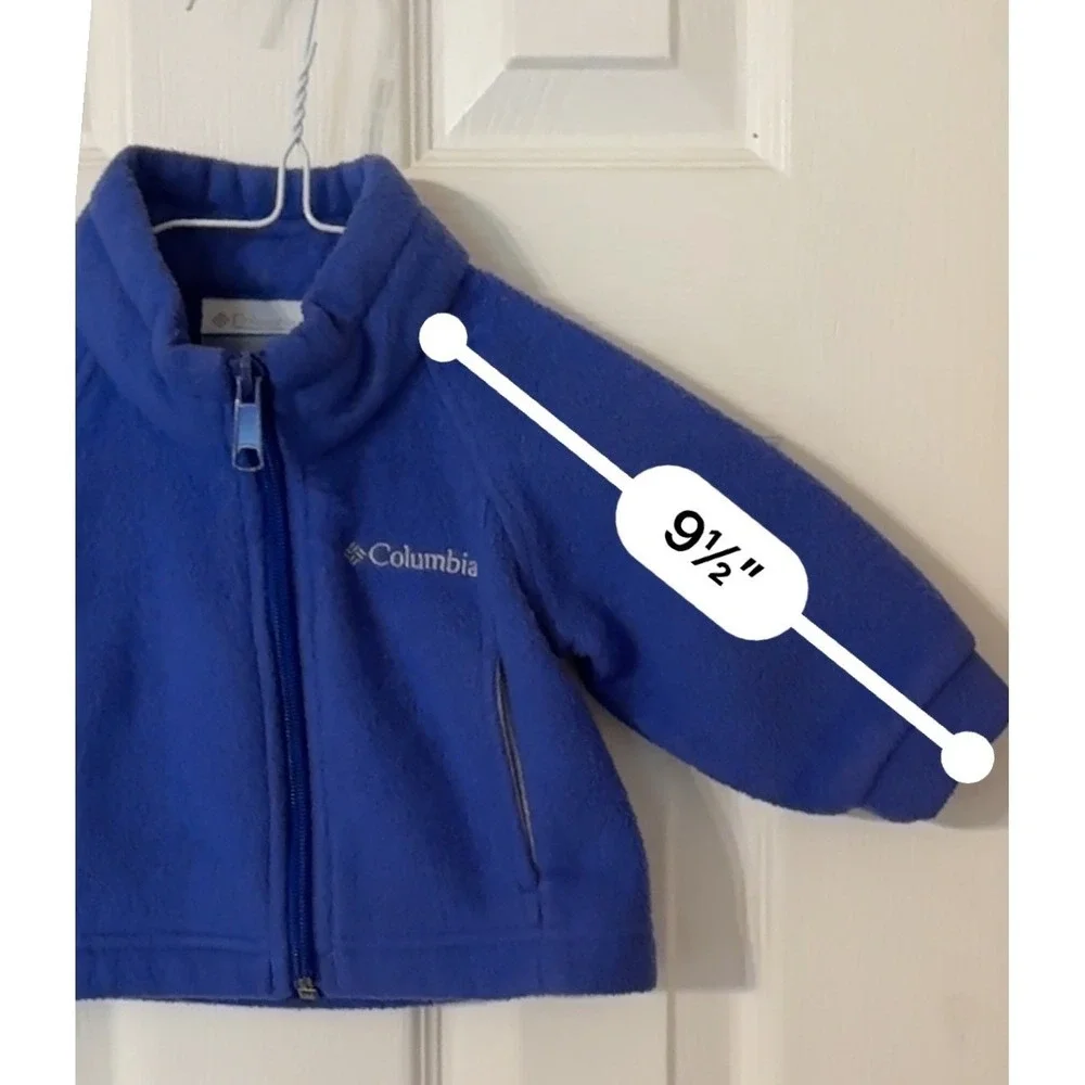 Columbia Baby Fleece Jacket Full Zip blue Infant Toddler Outerwear